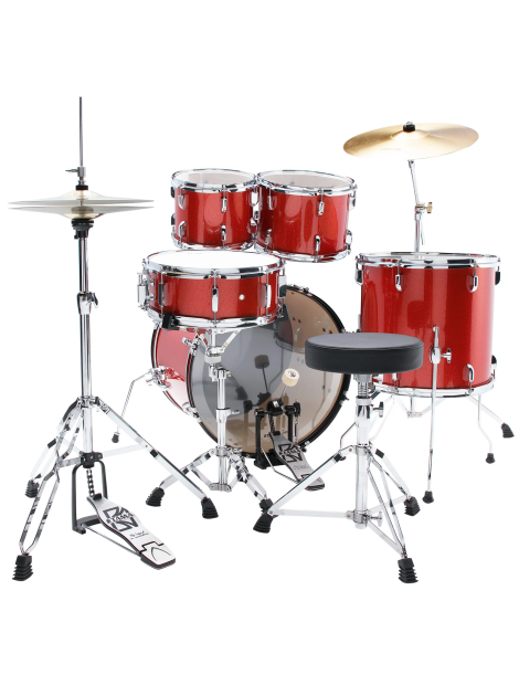 BATERÍA TAMA STAGESTAR ST52H5-CDS ÁLAMO 5 PIEZAS JET CANDY RED SPLARKLE PLATOS MEINL