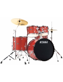 BATERÍA TAMA STAGESTAR ST52H5-CDS ÁLAMO 5 PIEZAS JET CANDY RED SPLARKLE PLATOS MEINL