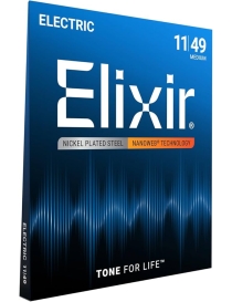 CUERDA ELÉCTRICA ELIXIR 12102 011-049 NANOWEB ANTI-RUST JUEGO