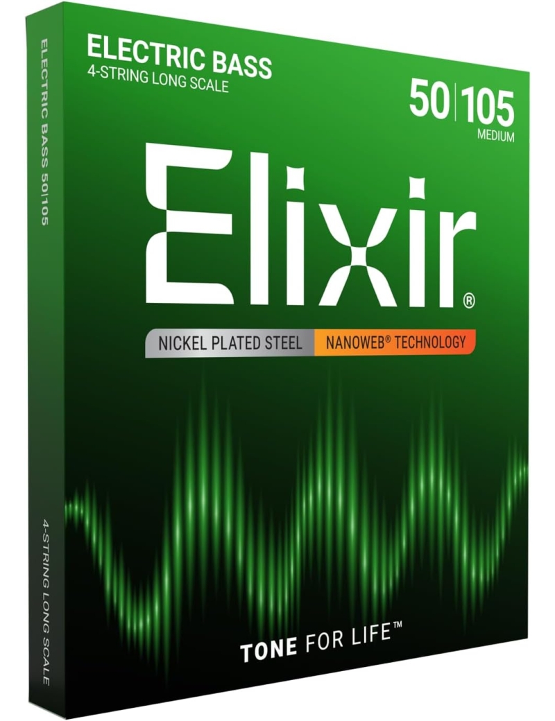 CUERDA BAJO ELÉCTRICO ELIXIR 14102 050-105 JUEGO
