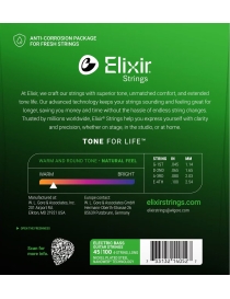 CUERDA BAJO ELÉCTRICO ELIXIR14052 045-100 NICKEL JUEGO