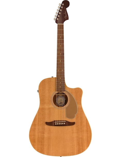 GUITARRA ACÚSTICA FENDER CALIFORNIA STANDARD REDONDO NATURAL CON PREVIO 970713521