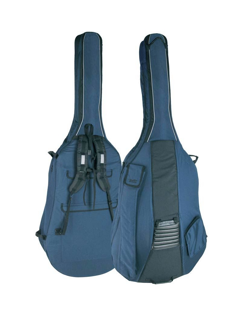 FUNDA CONTRABAJO BOSTON 3/4 AZUL-GRIS CB-234