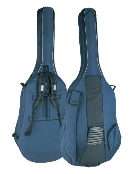 FUNDA CONTRABAJO BOSTON 3/4 AZUL-GRIS CB-234