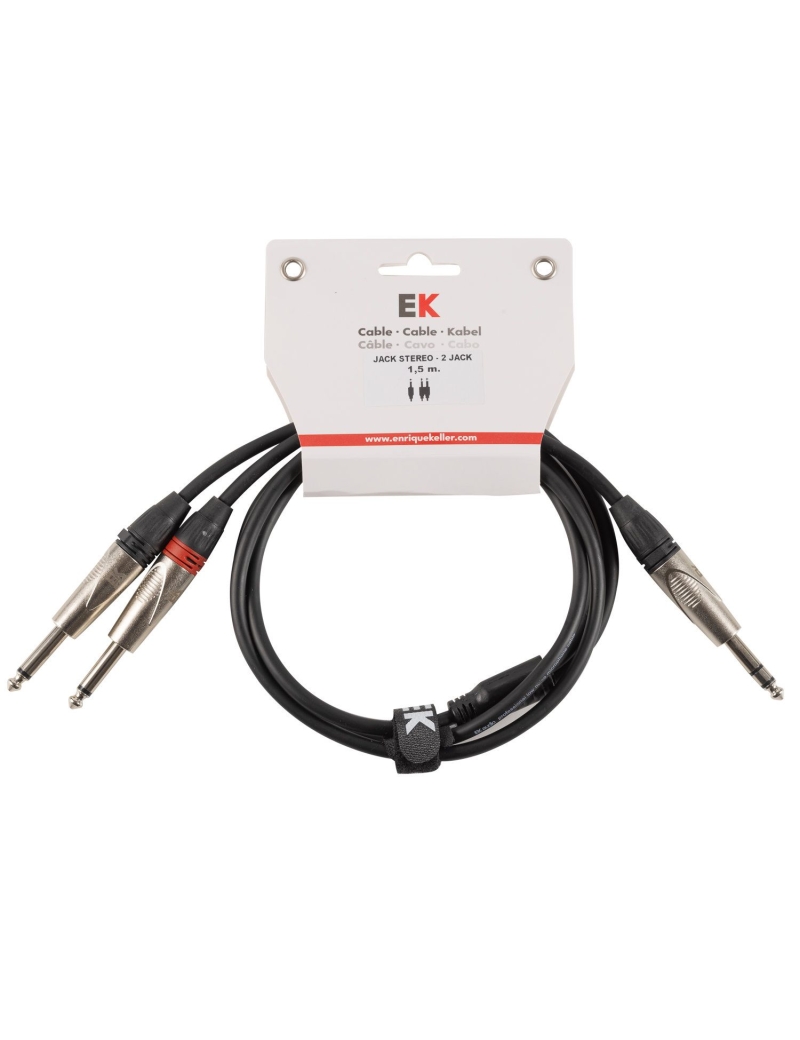CABLE JACK M ESTEREO - 2 JACK M 1.5 METROS