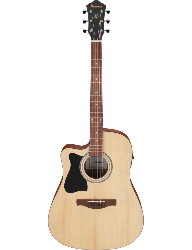 GUITARRA ACÚSTICA IBANEZ 4/4 V40LCEOPN OPEN PORE NATURAL CON PREVIO ZURDA