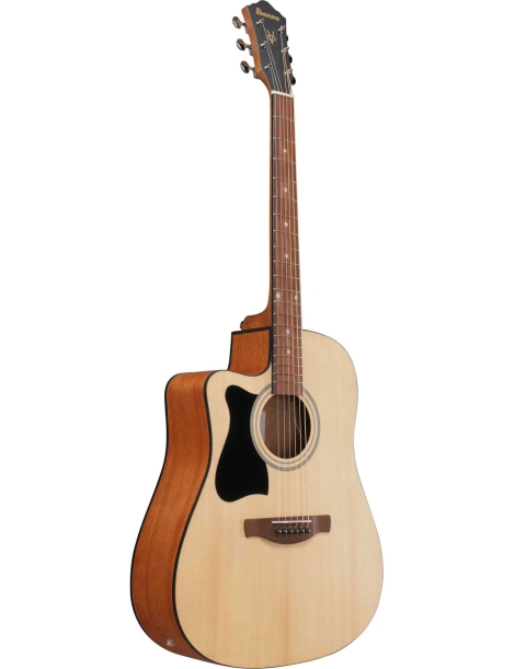 GUITARRA ACÚSTICA IBANEZ 4/4 V40LCEOPN OPEN PORE NATURAL CON PREVIO ZURDA