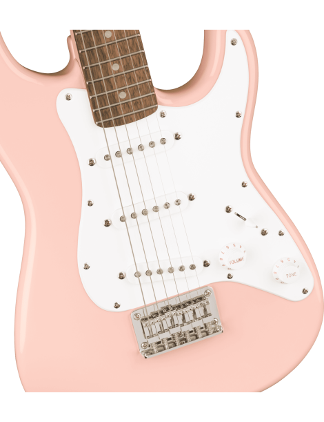 GUITARRA ELÉCTRICA FENDER SQUIER MINI STRATOCASTER SHELL PINK 370121556
