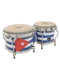 BONGO LP-M201-QBA MATADOR 7 1/4" Y 8 5/8" ROBLE SIAM ACABADO BANDERA CUBANA ,PARCHE NATURAL LP811.016