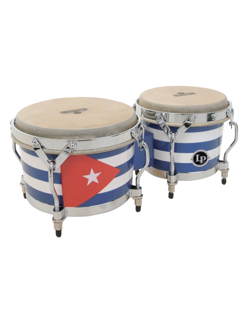 BONGO LP-M201-QBA MATADOR 7 1/4" Y 8 5/8" ROBLE SIAM ACABADO BANDERA CUBANA ,PARCHE NATURAL LP811.016