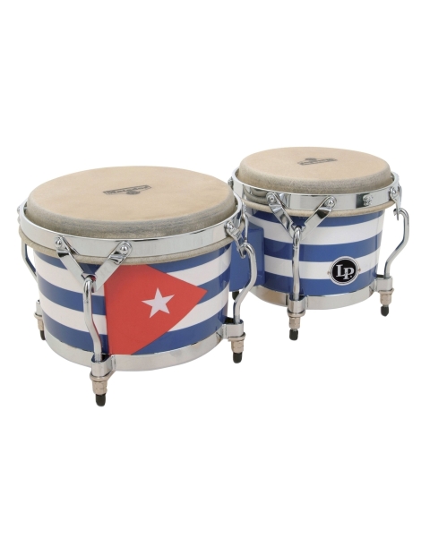 BONGO LP-M201-QBA MATADOR 7 1/4" Y 8 5/8" ROBLE SIAM ACABADO BANDERA CUBANA ,PARCHE NATURAL LP811.016