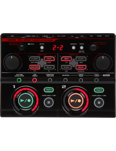 PEDALERA BOSS RC-202 LOOP STATION PARA DIRECTO Y ESTUDIO