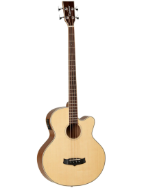 BAJO ACÚSTICO TANGLEWOOD TW8AB, RECORTADO COLOR NATURAL SATINADO CON PREVIO