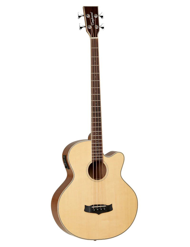 BAJO ACÚSTICO TANGLEWOOD TW8AB, RECORTADO COLOR NATURAL SATINADO CON PREVIO