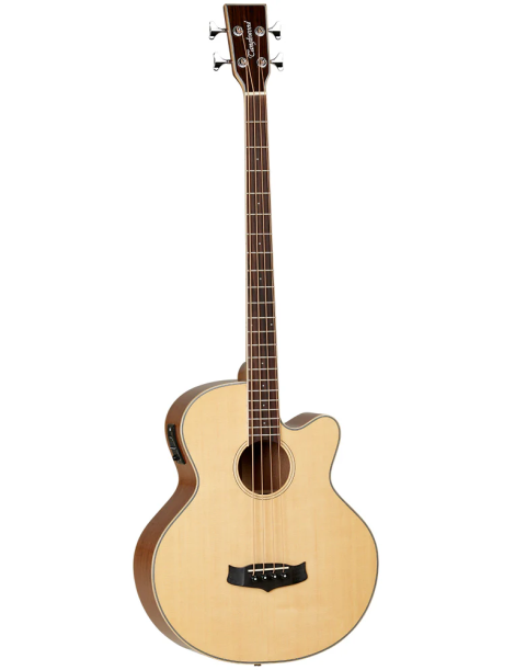 BAJO ACÚSTICO TANGLEWOOD TW8AB, RECORTADO COLOR NATURAL SATINADO CON PREVIO