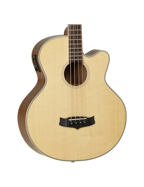 BAJO ACÚSTICO TANGLEWOOD TW8AB, RECORTADO COLOR NATURAL SATINADO CON PREVIO