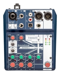 MESA MEZCLA ANALÓGICA SOUNDCRAFT NOTEPAD-5 5 CANALES USB
