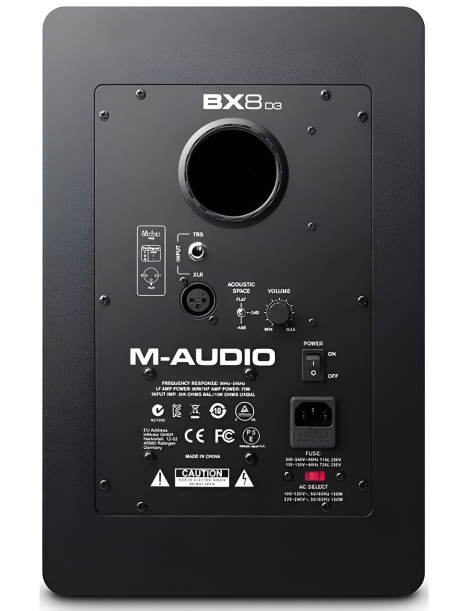 ALTAVOZ MONITOR ACTIVO M-AUDIO BX8 D3 8" NEGROS PAREJA