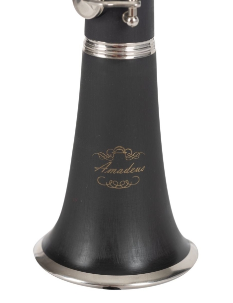 CLARINETE AMADEUS CL-804N17 SIb,EBONITA, LLAVES NIQUELADAS COMPLETO CON ESTUCHE.