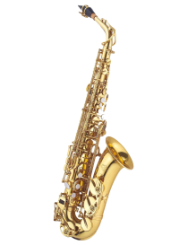 SAXO ALTO J.MICHAEL AL780 MIb LLAVE DE FA, LACADO CAMPANA GRABADA CON ESTUCHE