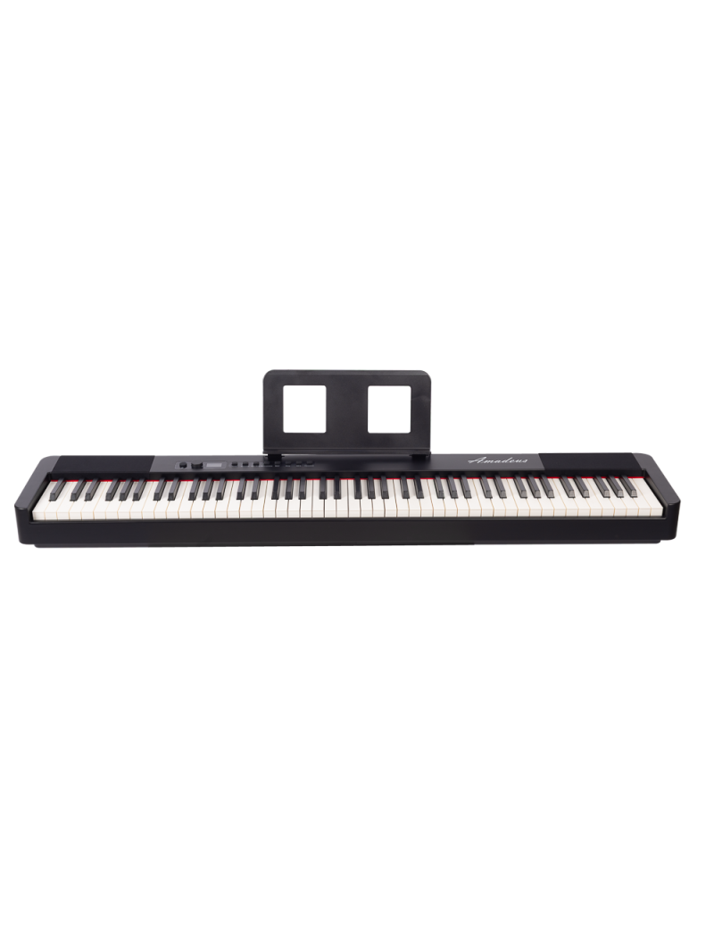 PIANO AMADEUS PA-10 88 TECLAS CONTRAPESADO CON BATERÍA Y BLUETOOTH