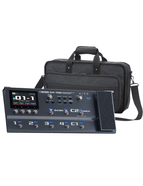 PEDALERA MULTIEFECTO BOSS GX-100 CON PEDAL DE EXPRESIÓN + FUNDA