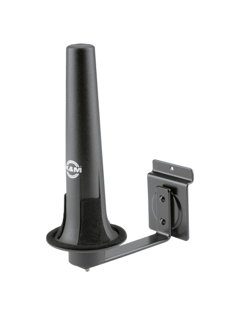 SOPORTE SAXO SOPRANO K&M PARA PARED TIPO LAMA