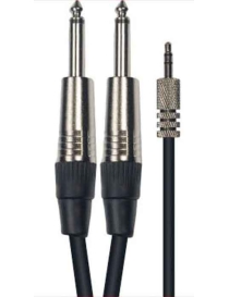 CABLE MINI JACK M ESTEREO - 2 JACK M 3 METROS YELLOW CABLE