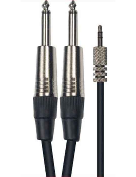 CABLE MINI JACK M ESTEREO - 2 JACK M 3 METROS YELLOW CABLE