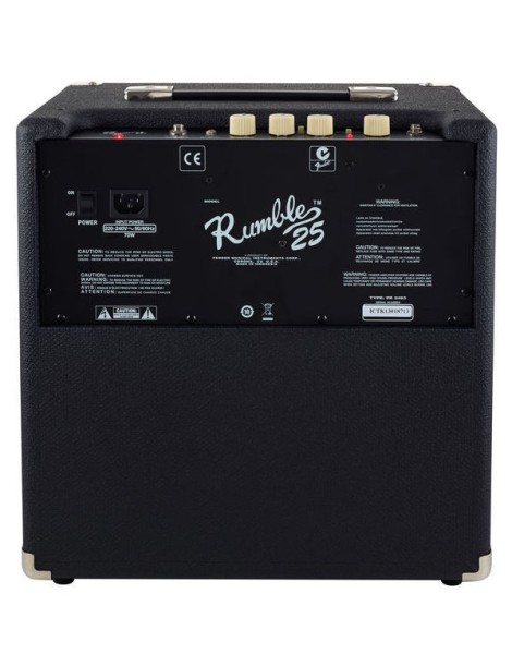 AMPLIFICADOR BAJO FENDER RUMBLE 25 V3 25W 2370206900
