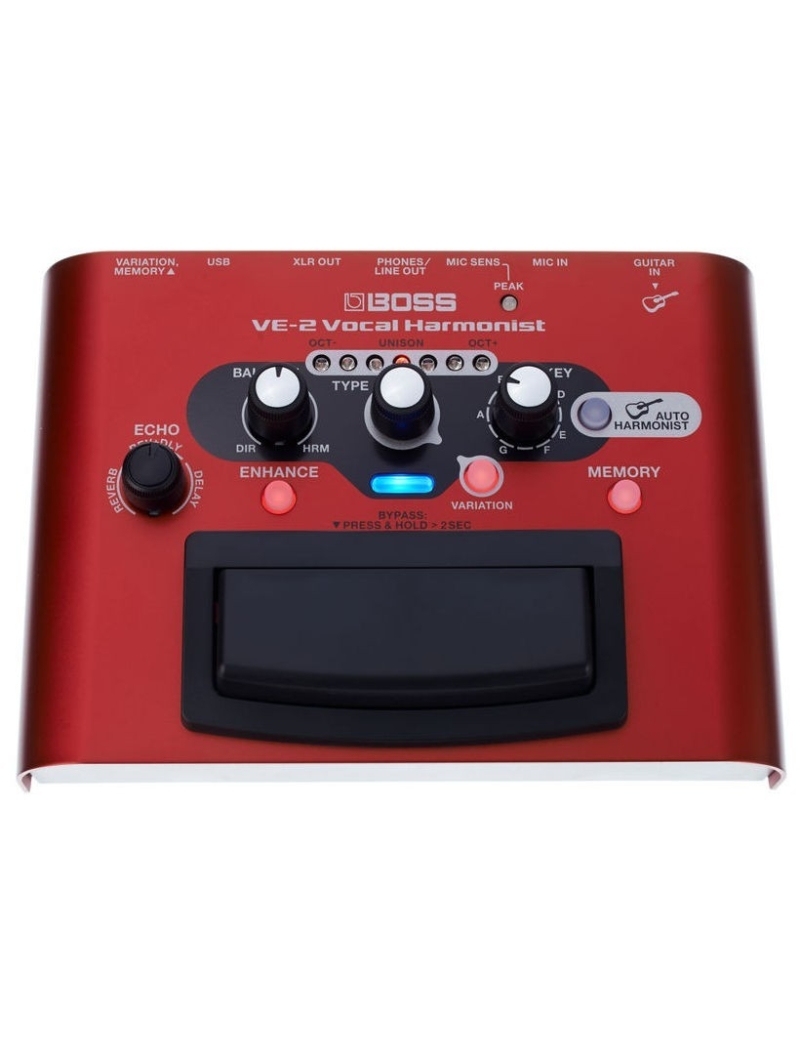 MULTIEFECTO BOSS ARMONIZADOR VOCAL VE-2 CON 24 EFECTOS DE ARMONIA,REVERB,DELAY ETC