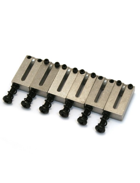 SELLETA CROMADA FENDER PARA EL PUENTE MODELO STRATOCASTER SET DE 6 990840000
