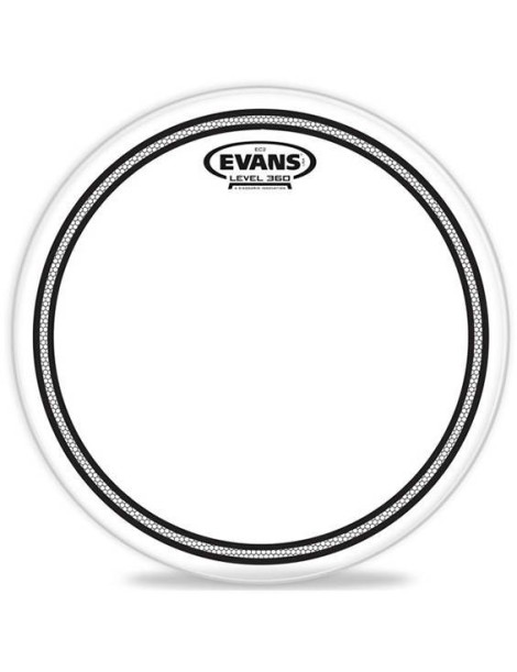 PARCHE EVANS CLEAR TRANSPARENTE EC2 SST 2 CAPAS CON MUFFLE TT16EC2S 16"