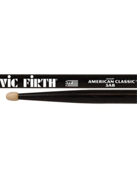 BAQUETA VIC FIRTH 5AB NEGRA AMERICAN CLASSIC HICKORY