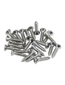TORNILLO FENDER PARA GOLPEADORES Y TAPAS DE GUITARRA ELÉCTRICA, CROMADOS PACK DE 24 UNIDADES 0994923000