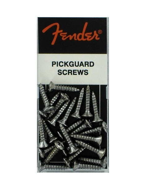 TORNILLO FENDER PARA GOLPEADORES Y TAPAS DE GUITARRA ELÉCTRICA, CROMADOS PACK DE 24 UNIDADES 0994923000