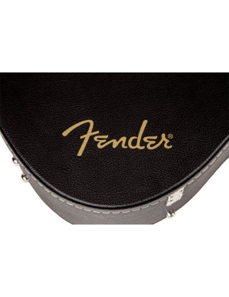 ESTUCHE GUITARRA ACÚSTICA Y ELÉCTRICA DE CAJA DREADNOUGHT FENDER FLAT-TOP NEGRO TAPA PLANA 0996203306