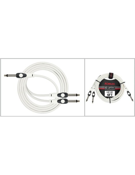 CABLE JACK M - 2 JACK M 2 METROS CALIBRE 24 KIRLIN COLOR BLANCO